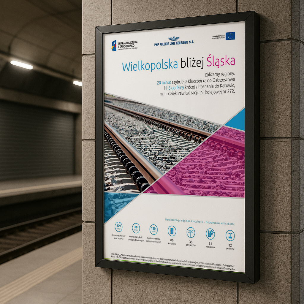 PKP PLK Citylight Plakat